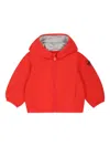 Save The Duck Red Windbreaker Jacket For Baby Boy With Logo In Red