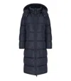 Save The Duck Colette Blue Hodded Padded Jacket In Blue