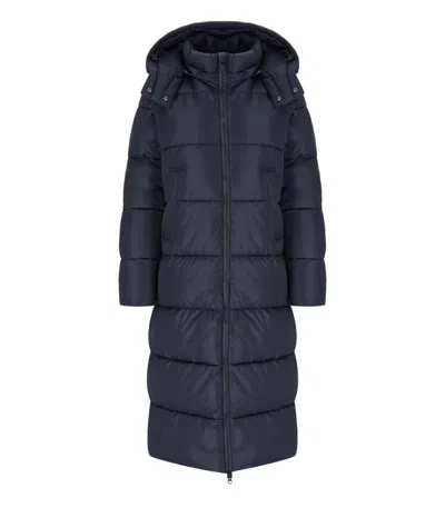 Save The Duck Colette Blue Hodded Padded Jacket
