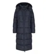 Save The Duck Colette Blue Hodded Padded Jacket In Blue