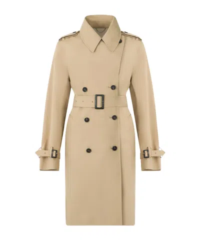 Save The Duck Collared Long-sleeved Trench Coat In Multi