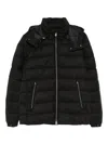 Save The Duck Constantin Flannel-effect Puffer Jacket Clothing In Black