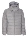 Save The Duck Constantin Flannel-effect Puffer Jacket Clothing In Gray