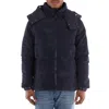 Save The Duck Albus Blue Hooded Padded Jacket In Blue