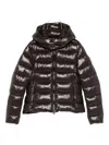 Save The Duck Quilted Jacket With Hood And Cropped Fit In Black