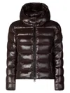 Save The Duck Cosmary Slim Fit Down Jacket With Laqué Finish In Brown