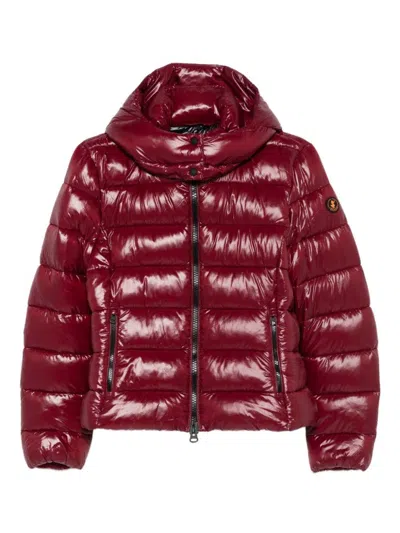 SAVE THE DUCK CROPPED PUFFER-STYLE JACKET WITH HIGH COLLAR