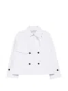Save The Duck Curt Tabardo Double-breasted Coat In White