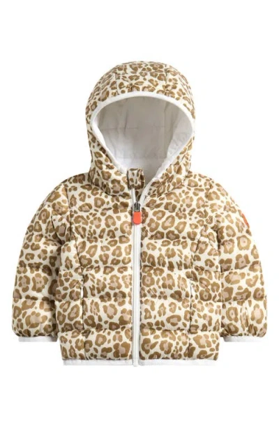 Save The Duck Babies'  Dag Puffer Jacket In Brown
