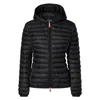 Save The Duck Daisy Hooded Puffer Jacket In Black