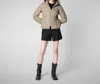 Save The Duck Daisy Hooded Puffer Jacket In Elephant Grey In Multi