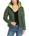 Save The Duck Vicky Water Repellent Quilted Jacket In Green