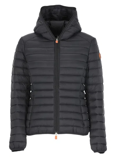 Save The Duck Daisy Padded Short Jacket In Black