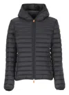 Save The Duck Carly Recycled Nylon Puffer Jacket In Black
