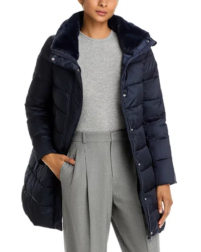Save The Duck Dalea Puffer Coat In Blue Black