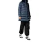 Save The Duck Dalea Water Repellent Puffer Coat With Faux Fur Collar In Blue