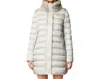 Save The Duck Dalea Puffer Coat With Faux Fur Collar In Rainy Beige In Black