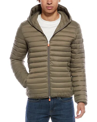 Save The Duck Danielle Puffer Jacket In Animal Print