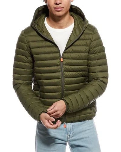 Save The Duck Danielle Puffer Jacket In Green