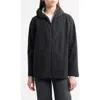 Save The Duck Dawa Water Repellent Hooded Rain Jacket In Black
