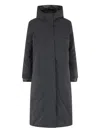 Save The Duck Delphine Hooded Coat In Gray