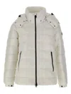 Save The Duck Detachable-hood Quilted Coat In White