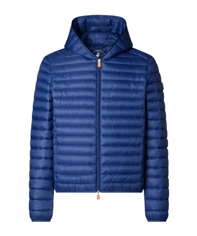 Save The Duck Donald Quilted Jacket In Blue