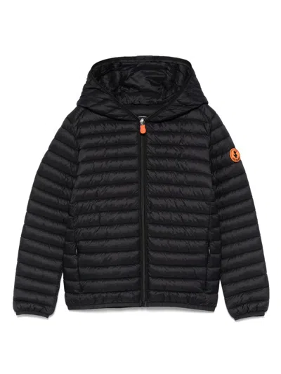 Save The Duck Kids' 'dony' Short Down Jacket  In Black