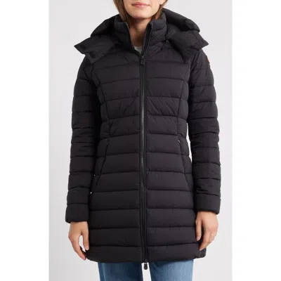 Save The Duck Dorothy Water Resistant Quilted Puffer Coat In Black