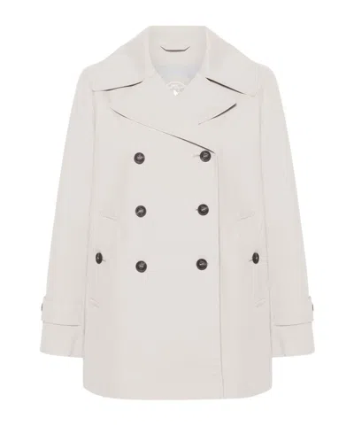 Save The Duck Double-breasted Trench Coat In Multi