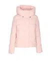 Save The Duck Pink Down Jacket Frontal Buttons Closure In Pink