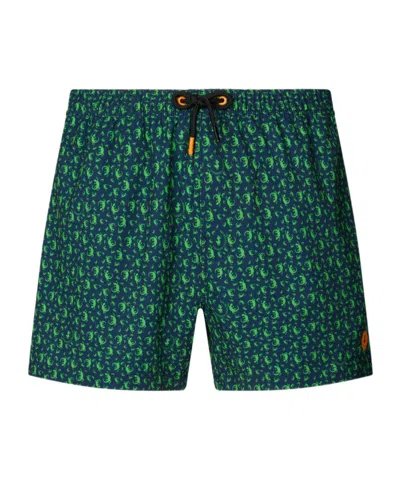 Save The Duck Drawstring Swimming Trunks In Green