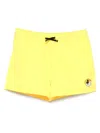 Save The Duck Drawstring-waist Swim Shorts In Yellow