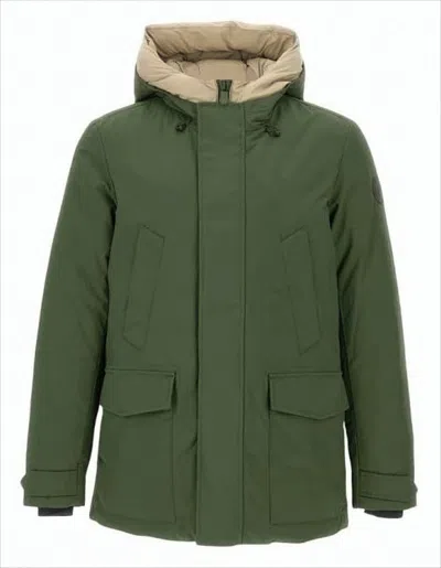 Save The Duck Eco-conscious Parka With Adjustable Features In Green