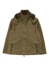 Save The Duck Eco-friendly Green Jacket With Plush Lining In Green
