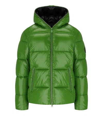SAVE THE DUCK SAVE THE DUCK EDGARD GREEN HOODED PADDED JACKET