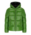 Save The Duck Edgard Green Hooded Padded Jacket In Green