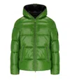 Save The Duck Edgard Green Hooded Padded Jacket In Green