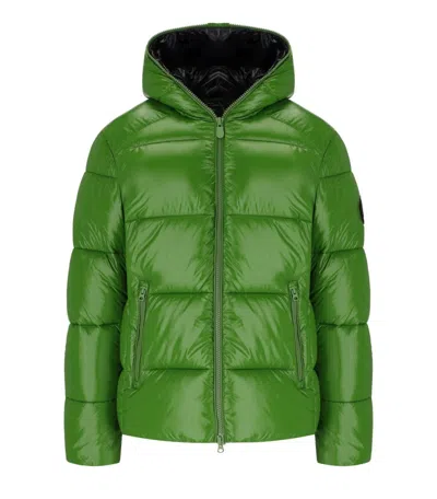 SAVE THE DUCK SAVE THE DUCK EDGARD GREEN HOODED PADDED JACKET