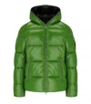 Save The Duck Edgard Green Hooded Padded Jacket In Green
