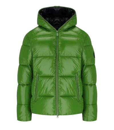 SAVE THE DUCK EDGARD GREEN HOODED PADDED JACKET