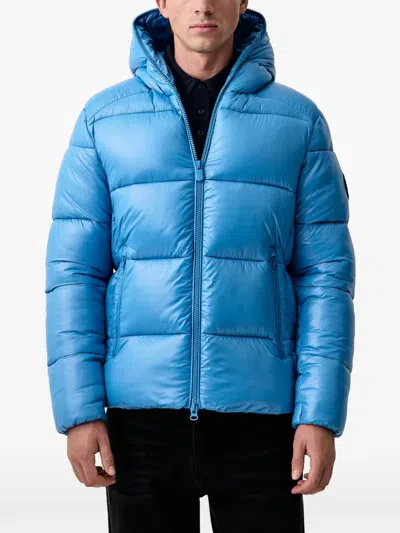 Save The Duck Edgard Hooded Padded Jacket In Blue