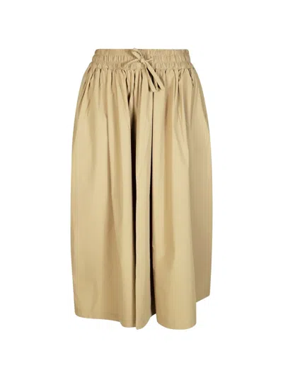 Save The Duck Elasticated-waist Midi Skirt In Nude