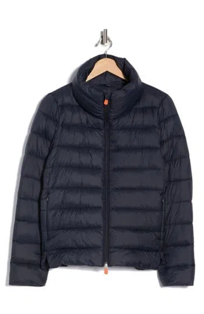 Save The Duck Eleanora Puffer Jacket In Blue