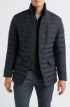 Save The Duck Elias Quilted Water Resistant Puffer Jacket In Blue