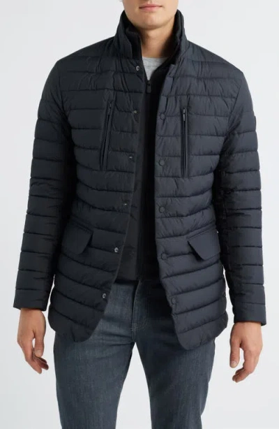 Save The Duck Elias Quilted Water Resistant Puffer Jacket In Blue