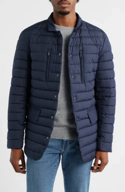 Save The Duck Elias Quilted Water Resistant Puffer Jacket In Blue