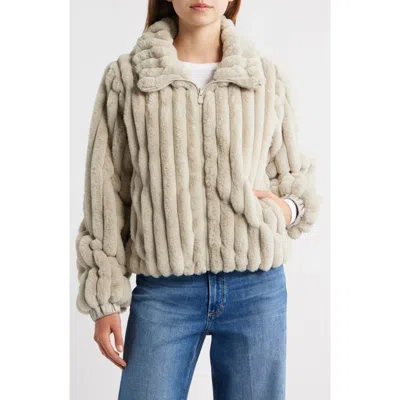 Save The Duck Elina Water Repellent Faux Fur Jacket In Neutral