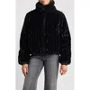 Save The Duck Elina Water Repellent Faux Fur Jacket In Black