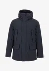 Save The Duck Elon Adjustable-hood Jacket In Blue